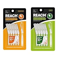 Reach Interdental Brush Extra Tight 0.7mm & Wide 1.3mm Bundle | Removes up to 30% More Plaque | 10 Brushes Each