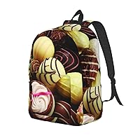 Canvas Backpack For Women Men Laptop Backpack Color Chocolate Travel Daypack Lightweight Casual Backpack