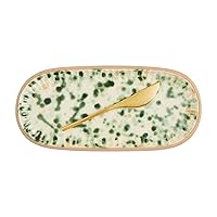 Mud Pie Splatter Dish Set, Green, plate 4