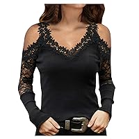 Plus Size Tops for Women Slim Low Cut Long Sleeve Blouse Net Tops Punk Rock Gothic T Shirt Cotton Shirts for Women