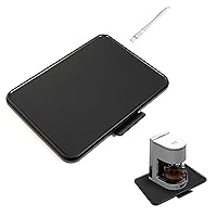 JUJOK Appliance Sliding Tray - Extra Large Wide Rolling Tray 40.6 cm x 30.5 cm Under Cabinet Storage Organizer For Airfryer, Coffee Maker, Instant Pot, Stand Mixer - Complete with Cleaning Brush