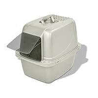 Van Ness Pets Odor Control Large Enclosed Cat Litter Box, Hooded, Pearl, CP6