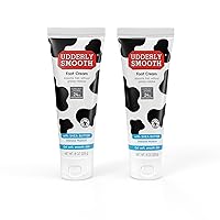 Udderly Smooth Softening Foot Cream with Shea Butter, deeply moisturizing for rough, dry skin, 8 ounce tube (pack of 2)