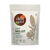 Desi Nutri Little Millet Grains | Millets | Natural Grains | Sama | Saame | Kutki | Little Millet - 500 gms | Rich in Fiber and Protein, Pack of 1
