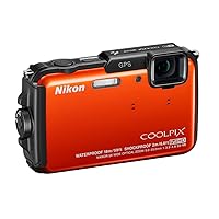 Nikon COOLPIX AW110 Wi-Fi and Waterproof Digital Camera with GPS (Orange) (OLD MODEL)
