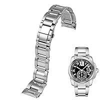 23mm Metal Watch Bracelets Men Stainless Steel Watchbands Fashion Women Watch Strap Band for fit Cartier Accessories
