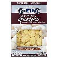 DeLallo Gluten-Free Potato & Rice Gnocchi, 16oz Box, 6-Pack