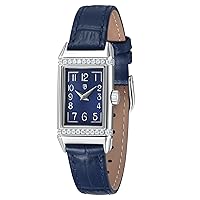 BERNY Women Rectangular Watch Quartz Watches Arabic Numerals Dial Genuine Leather Strap Ladies Wrist Watch Waterproof