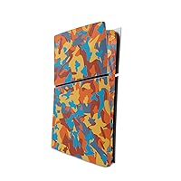 MightySkins Skin Compatible with Playstation 5 Slim Digital Edition Console Only - Retro Camouflage | Protective, Durable, and Unique Vinyl Decal wrap Cover | Easy to Apply | Made in The USA