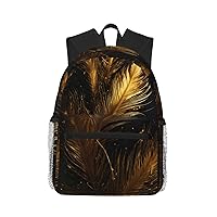 Feather Print Backpack Lightweight,Durable & Stylish Travel Bags, Sports Bags, Men Women Bags