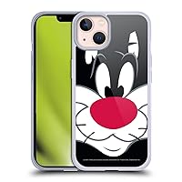 Head Case Designs Officially Licensed Looney Tunes Sylvester The Cat Full Face Soft Gel Case Compatible with Apple iPhone 13 and Compatible with MagSafe Accessories