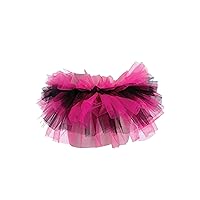 Underwraps Big Girl's Girl's Multicolored Tutu - Pink/Black, OS Childrens Costume, Black/Pink, One Size