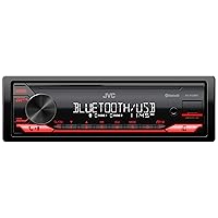 JVC KD-XD28BT Bluetooth Car Stereo w/USB Port – AM/FM Radio, MP3 Player, High Contrast LCD, 50 Watts, Detachable Face Plate – Single DIN – 13-Band EQ