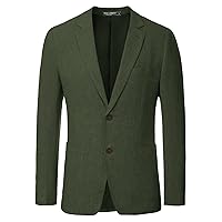 PJ Paul Jones Men's Slim Fit Lightweight Linen Jacket Tailored Blazer Sport Coat