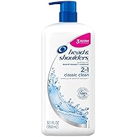 Head & Shoulders Classic Clean 2-in-1 Anti-dandruff Shampoo + Conditioner, 32.1 Fl Oz