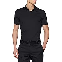 Men's Dry Victory Solid Polo Golf Shirt, Black/Cool Grey, Medium