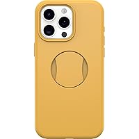 OtterBox iPhone 15 Pro MAX (Only) OtterGrip Symmetry Series Case - ASPEN GLEAM (Orange), Built-in Grip, Sleek Case, Snaps to MagSafe, Raised Edges Protect Camera & Screen