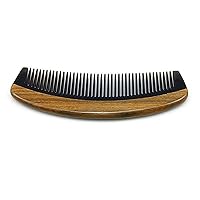 Horn Wood Combined with Dense Tooth Straight Hair Massage Comb Static Hair Care Smooth Comb 1Pcs