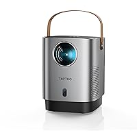 [Electric-Focus] 5G WiFi Bluetooth Projector, TOPTRO TR23 Mini Projector Support 1080P, 15000 Lumen, 4D/4P Keystone& Zoom, Latest Dust-Proof Portable Projector, Outdoor Projector for iOS/Android/PS5