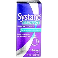 Systane Balance Lubricant Eye Drops, Restorative Formula, 0.33-Ounce (Pack of 24)
