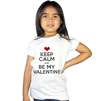 Girls' Keep Calm and Be My Valentine Shirt