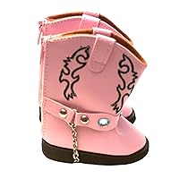 18 Inch Doll Boots- Pink Doll Boots Fits 18 Inch Fashion Girl Dolls