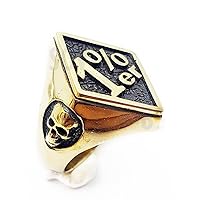 1%er BIKER OUTLAW ring , brass ring,brass with Black Oxidized. Best Master Pieces Made.