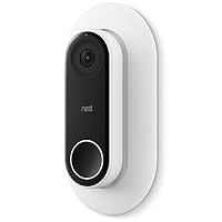elago Wall Plate Designed for Google Nest Hello Wall Plate (White) - Compatible with Google Nest Hello Smart WiFi Video Doorbell, Use with Adjustable Wedge [US Patent Registered]