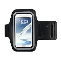 DG Sports® Galaxy S5 Running & Exercise Armband with Key Holder | Also Fits Galaxy 6S (Black)