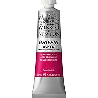 Winsor & Newton Griffin Alkyd Fast Drying Oil Paint, 37ml (1.25-oz) tube, Permanent Rose
