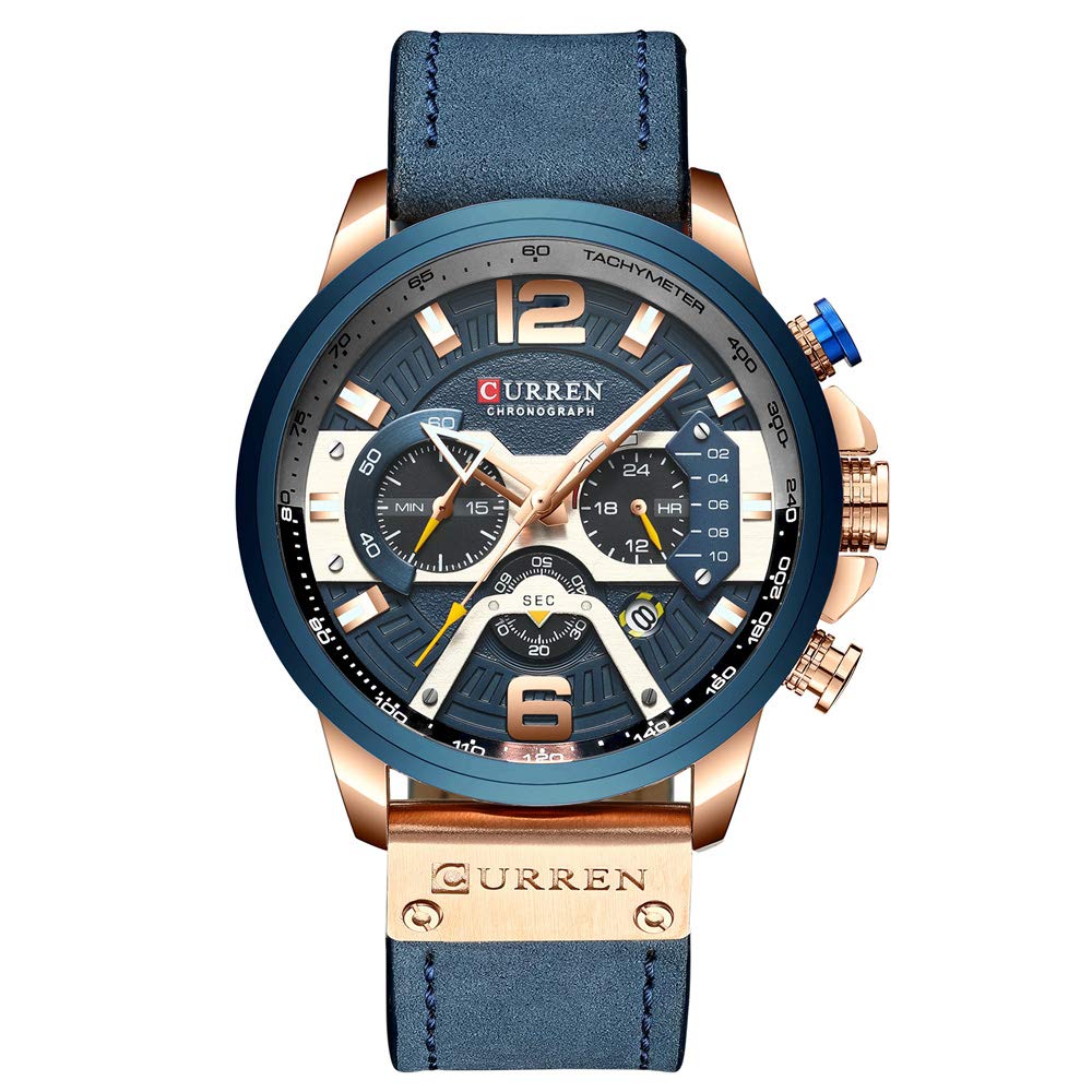 Mua CURREN クォーツ腕時計 メンズ オリジナルブランド 多機能 カレンダースタイル 防水 ボーイズ レザー腕時計 8329, ブルー,  クォーツ腕時計。 trên Amazon Nhật chính hãng 2023 Giaonhan247