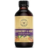 Elderberry Syrup with Grade A Raw Honey, Propolis, Organic ACV & Elderberries | Traditional Immune Formula w/Echinacea | Made in The USA (4oz)