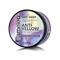 Cameleo - Silver Toning Mask - No Yellow Effect - Purple Treatment & Colour Protect for Blonde, Grey, White Hair - Platinum Tones - UV Protect - No Parabens - 200ml