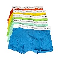 Tommy Hilfiger TH men's boxer 5-piece pack with visible elastic stretch cotton underwear article UM0UM02767, 0TI Blue/jade/lime/yellow/orange, Small