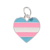 Lesbian Same Sex Female, Gay, Bisexual, Transgender, Queer, Pansexual, Straight Ally, Rainbow, Pride - Rectangle, Triangle, Cross, Flag, Porcupine, and Heart Shaped Charms - Perfect for LGBTQ, Jewelry Making, DIY Projects, Support Groups, and More!