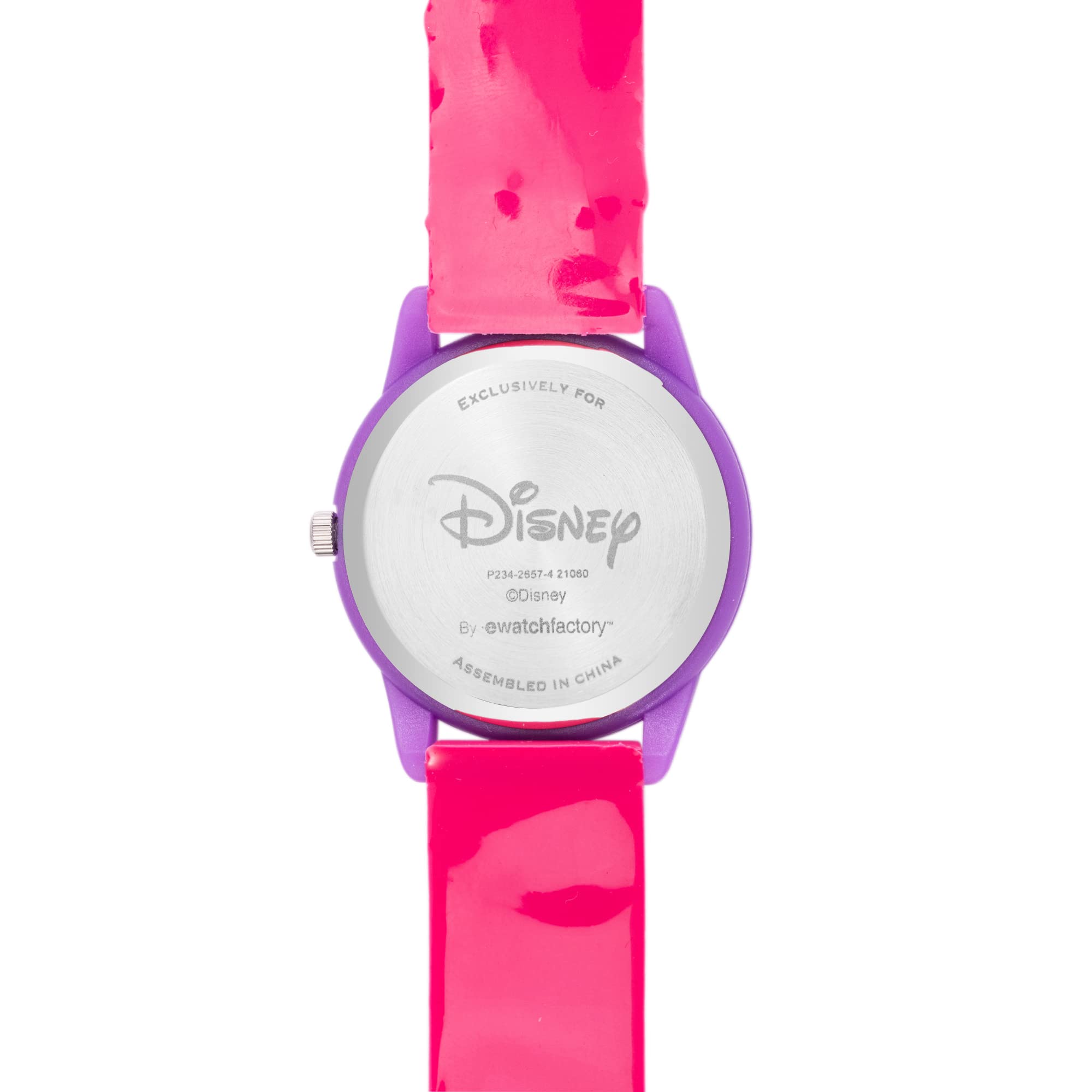 Disney Minnie Mouse Kids' Plastic Time Teacher Analog Quartz 3D Strap Watch 