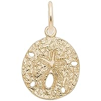 Rembrandt Charms Sand Dollar Charm, 10K Yellow Gold