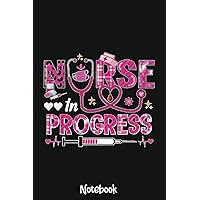 Nurse In Progress Nursing School Student Future Nurse Life Notebook Vintage: 6x9 College Ruled Composition Notebook and Journal for Nurses and Nursing Students 110 pages