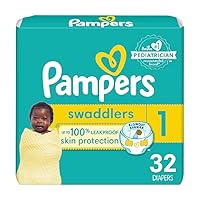 Swaddlers Diapers - Size 1, 32 Count, Ultra Soft Disposable Baby Diapers