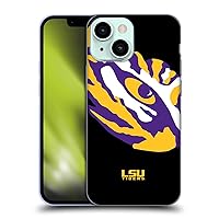 Head Case Designs Officially Licensed Louisiana State University LSU Oversized Icon Soft Gel Case Compatible with Apple iPhone 13 Mini