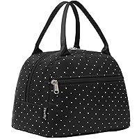 FlowFly Lunch Bag Tote Bag Lunch Organizer Lunch Holder Insulated Lunch Cooler Bag for Women/Men,Dot