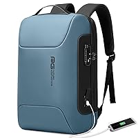 BANGE Anti Theft Business Backpack, Men Work Backpacks with USB C Charging Port, Slim Laptop Backpack for 15.6 Inch, Airplane Travel Backpack for Men and Women