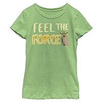 STAR WARS Kids Feel Force Yoda Galaxy Adventures Girls Short Sleeve Tee Shirt
