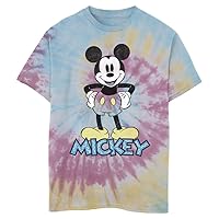 Disney Kids Characters 90s Mickey Boys Short Sleeve Tee Shirt