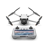 DJI Mini 3 Pro (DJI RC) – Lightweight and Foldable Camera Drone with 4K/60fps Video, 48MP Photo, 34-min Flight Time, Tri-Directional Obstacle Sensing, Ideal for Aerial Photography and Social Media