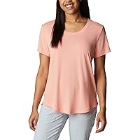 Columbia Women's Slack Water Knit Tee II, Tiki Pink, Small