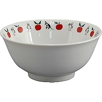 Yamaka Shoten Moomin MM5702-312 Mini Bowl Little My (Diameter 5.9 inches (15 cm), 22.8 fl oz (580 ml), Ramen Rice Bowl, Red, Moomin Chinese Series