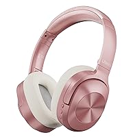 Active Noise Cancelling Headphones,Wireless Noise Cancelling Headphone, Microphone 40 Hours Playtime Wireless Bluetooth Headphones 3D Low Bass Tone Fast Charge for Cellphone/Work/Gym/Travel