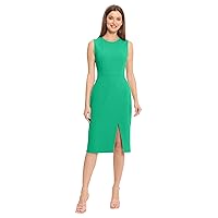 Maggy London Women's Sleeveless Sheath Wrap Knee Length Dress Work Office Wear