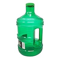 1 Gallon Leak-Proof BPA Free Reusable Plastic Drinking Water Big Mouth Bottle Jug Container with Holder Drinking Canteen